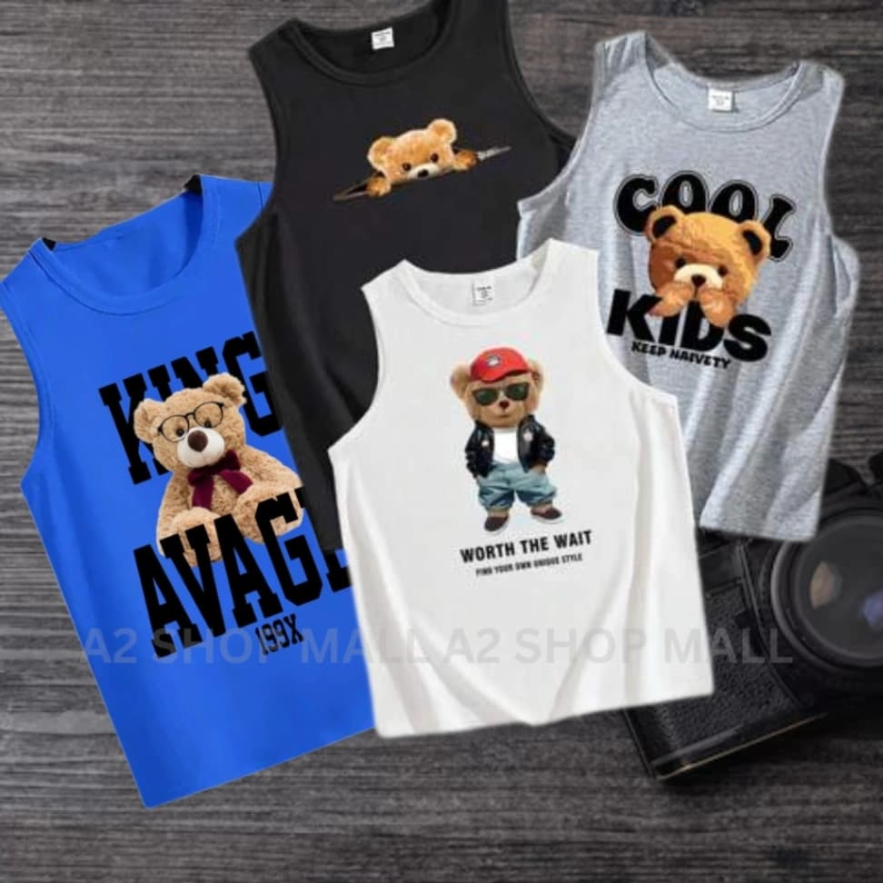 Baby Sleeveless T-shirt 4 Pcs Combo