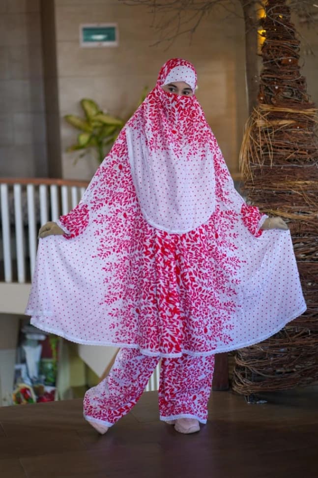 Khimaar plazo set
