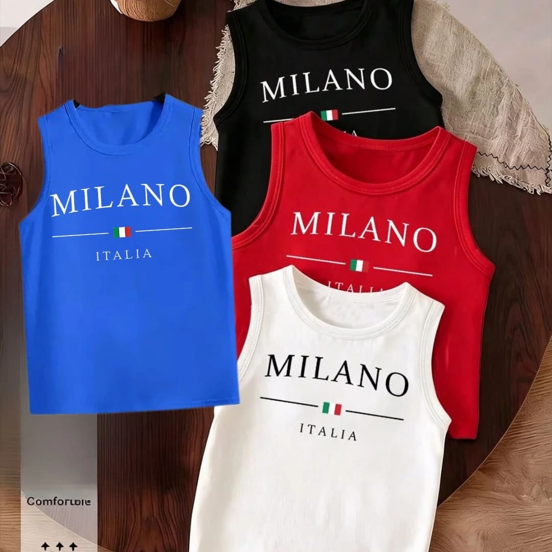 Baby Sleeveless T-shirt 4 Pcs Combo 04