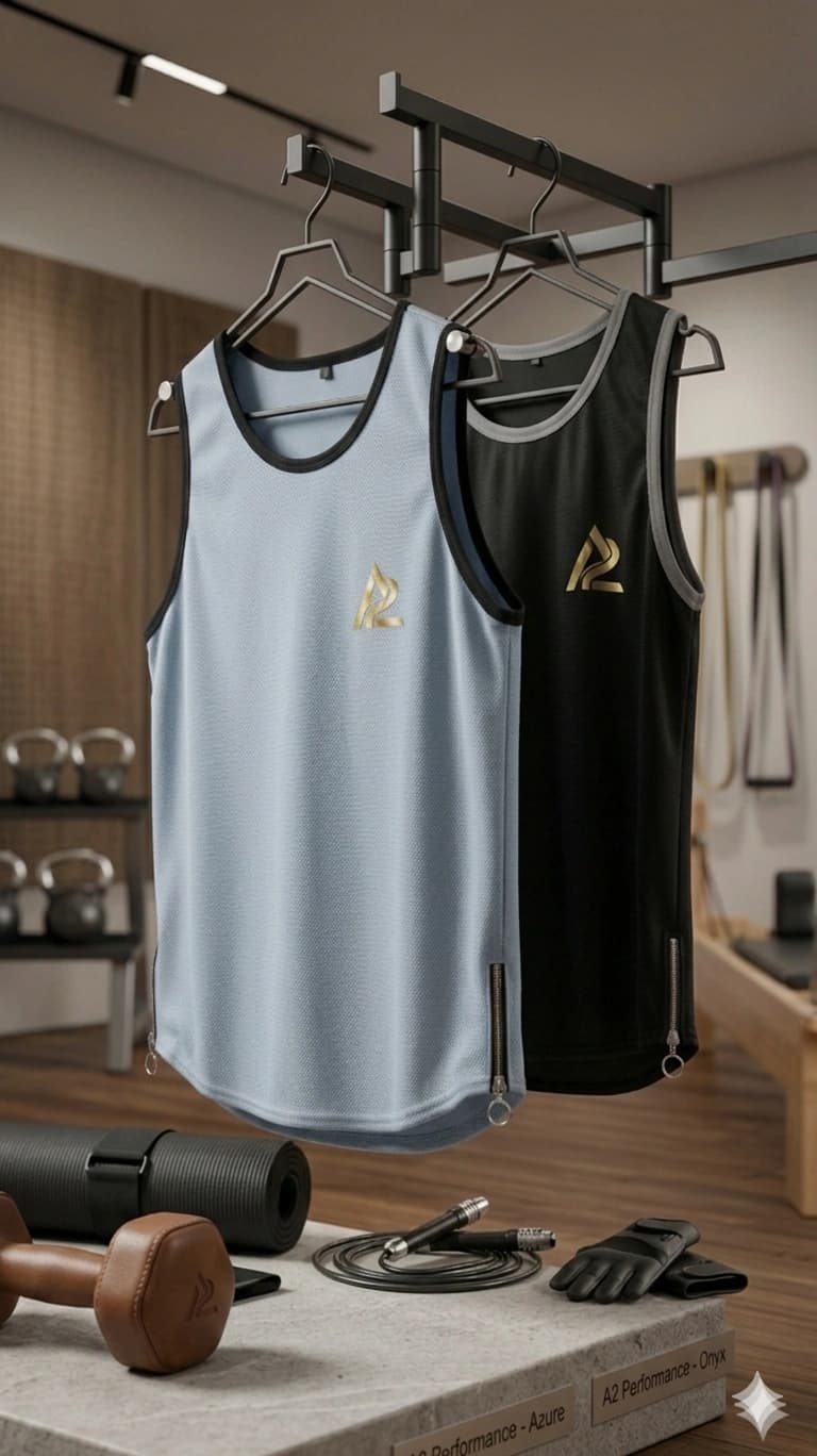 Contrast Tanktop 2PCS Combo ( ASH & BLACK)