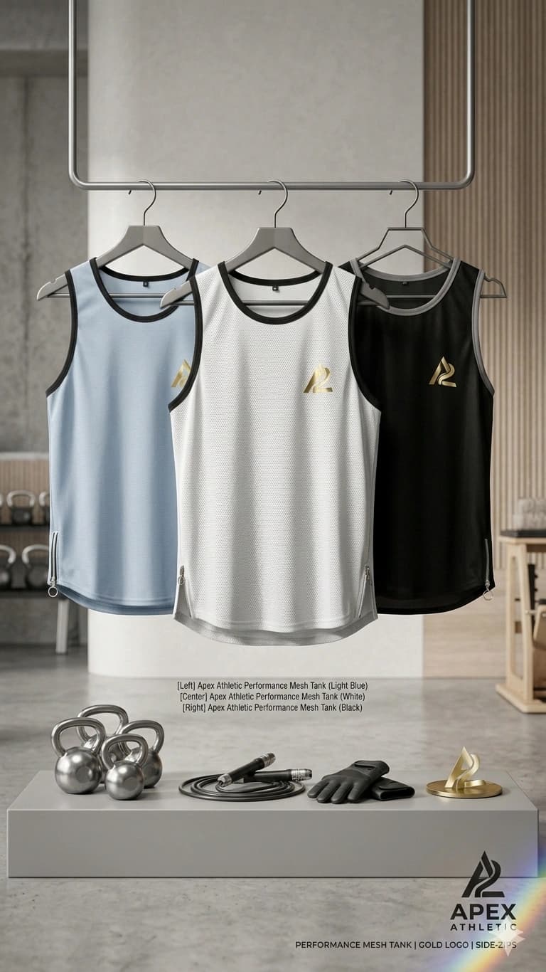 Contrast Tanktop 3PCS Combo ( WHITE,ASH & BLACK)