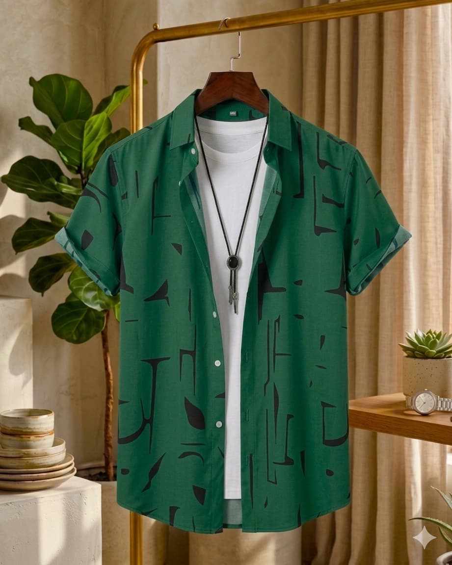 CHINA HALF SHIRT D1-13 -G