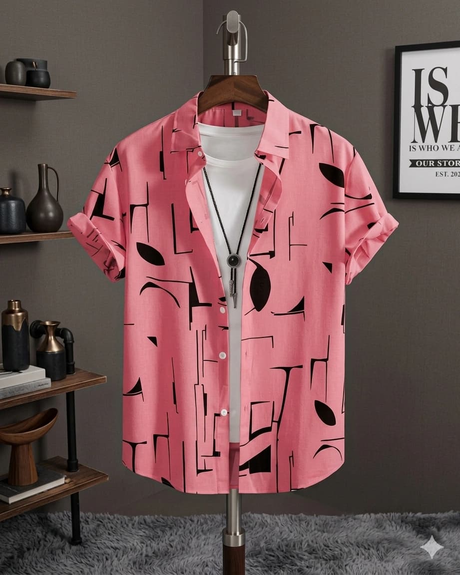 CHINA HALF SHIRT D1-11- MISTY COLOUR