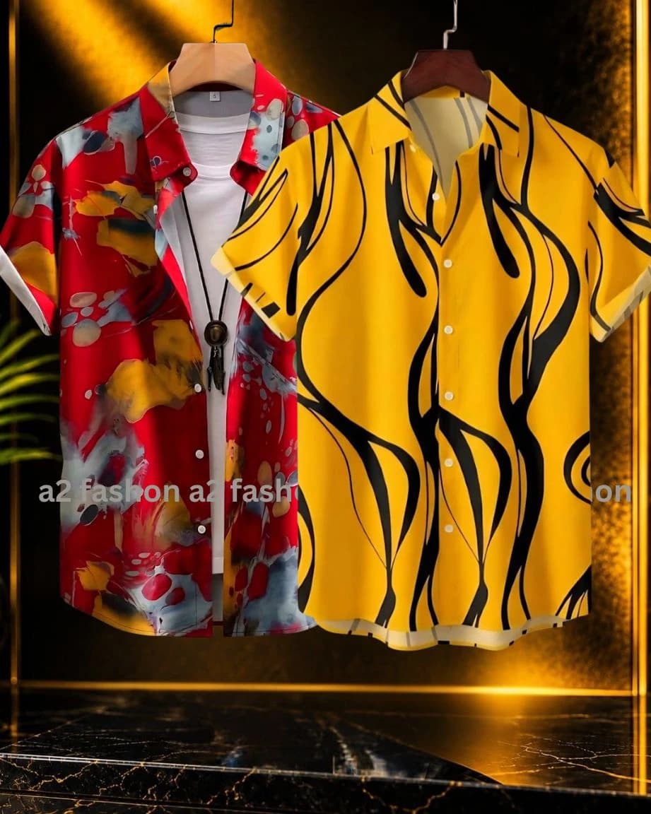 CHINA HALF SHIRT COMBO D3- RED & D2- YELLOW