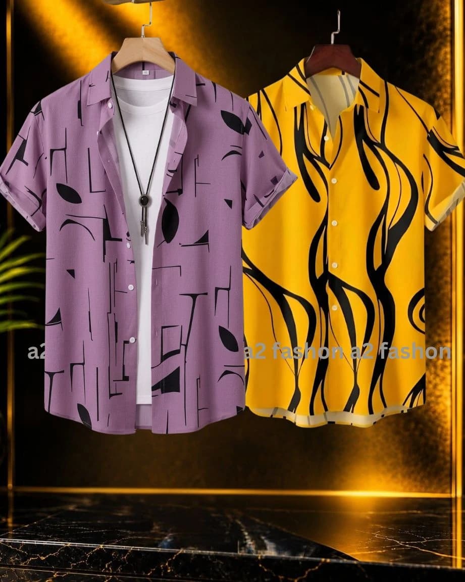 CHINA HALF SHIRT COMBO D1- P & D2- Y