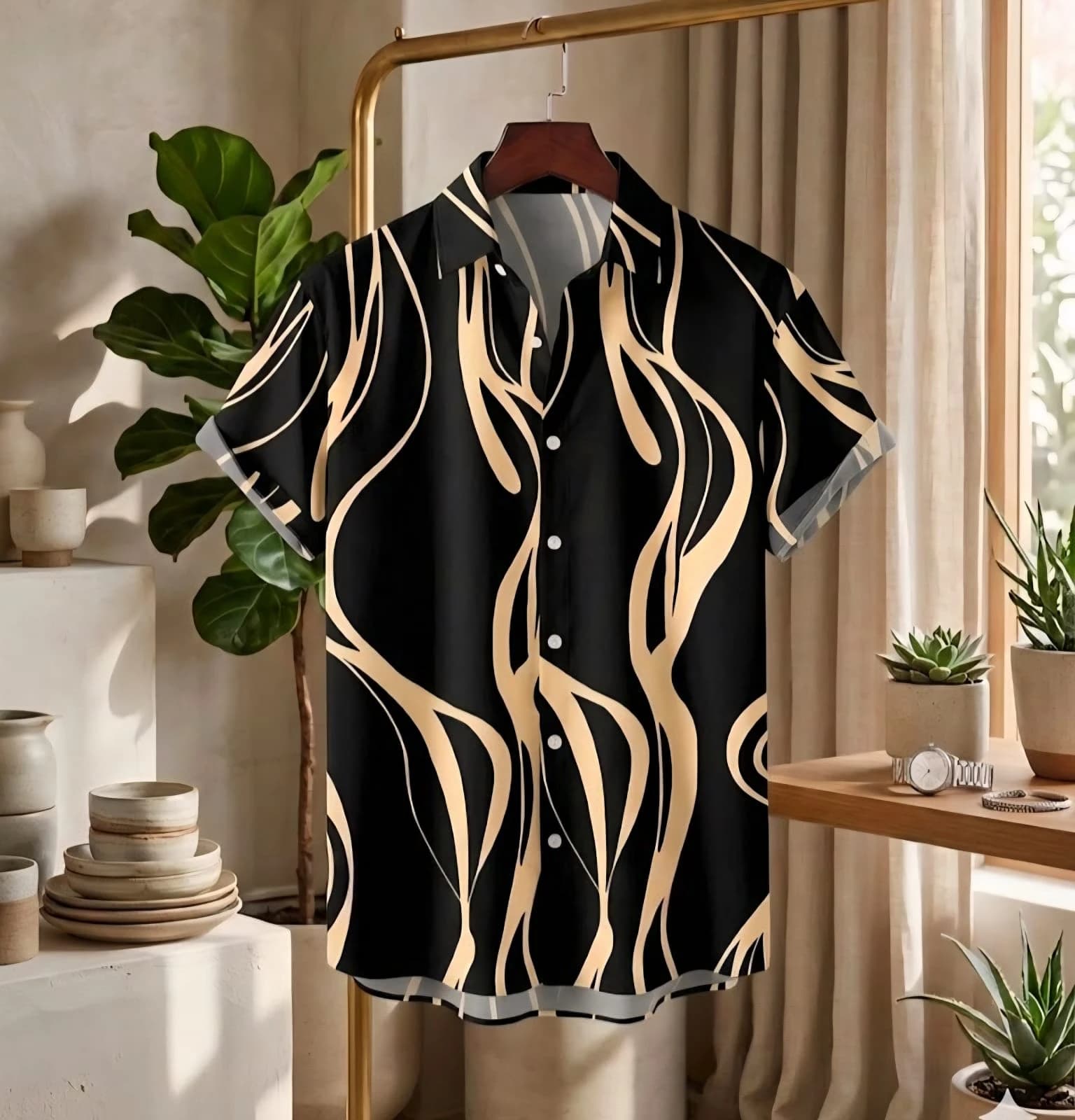 CHINA HALF SHIRT D2- 22-B